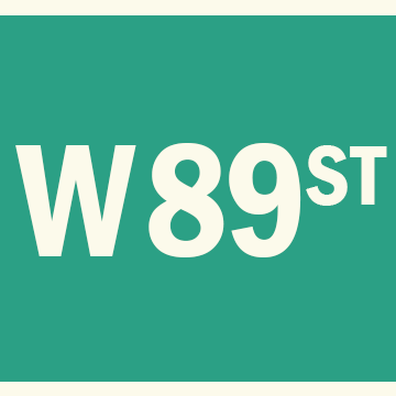 Graphic Street Sign for West 89th Street