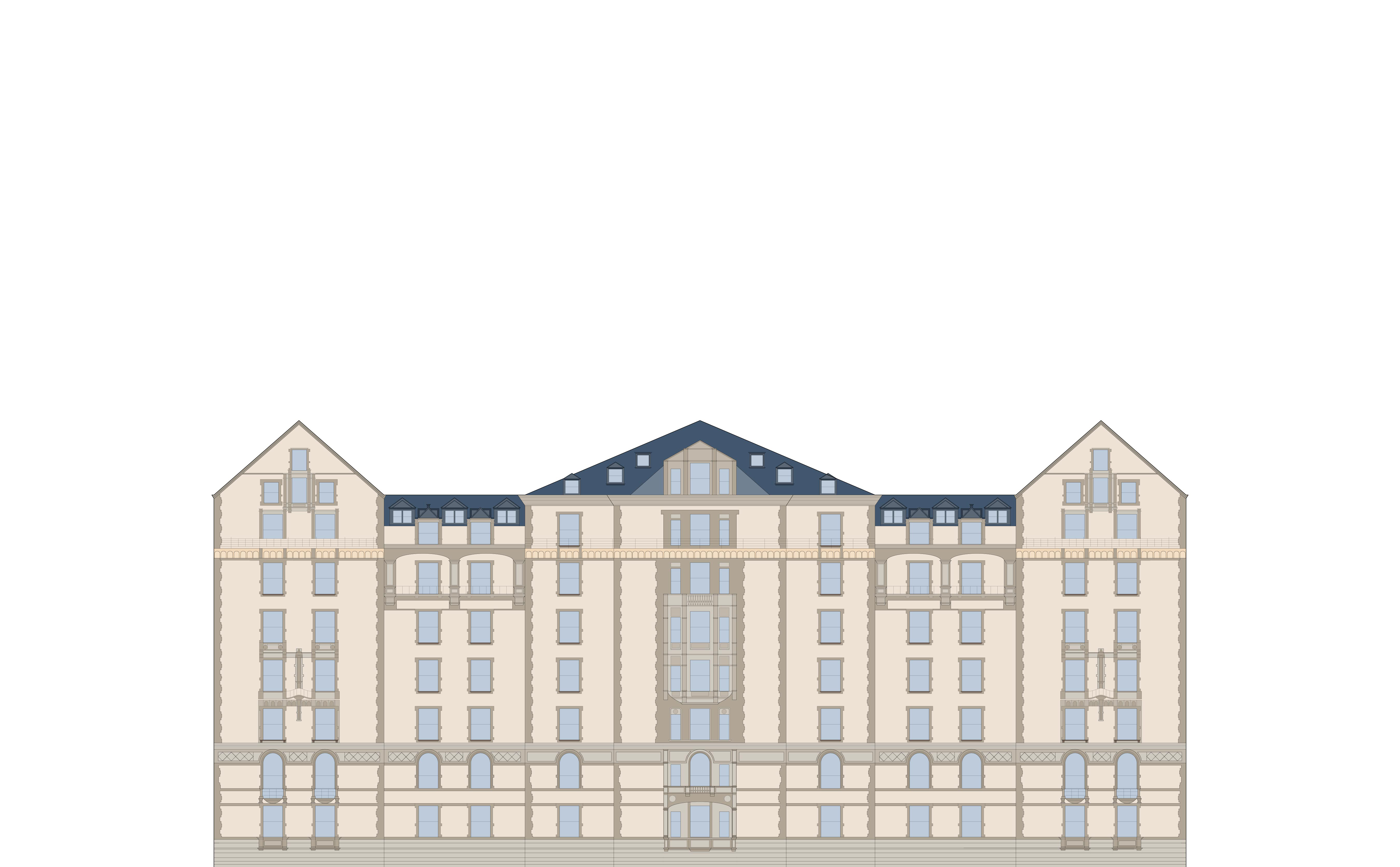 Elevation of 1 West 72nd Street