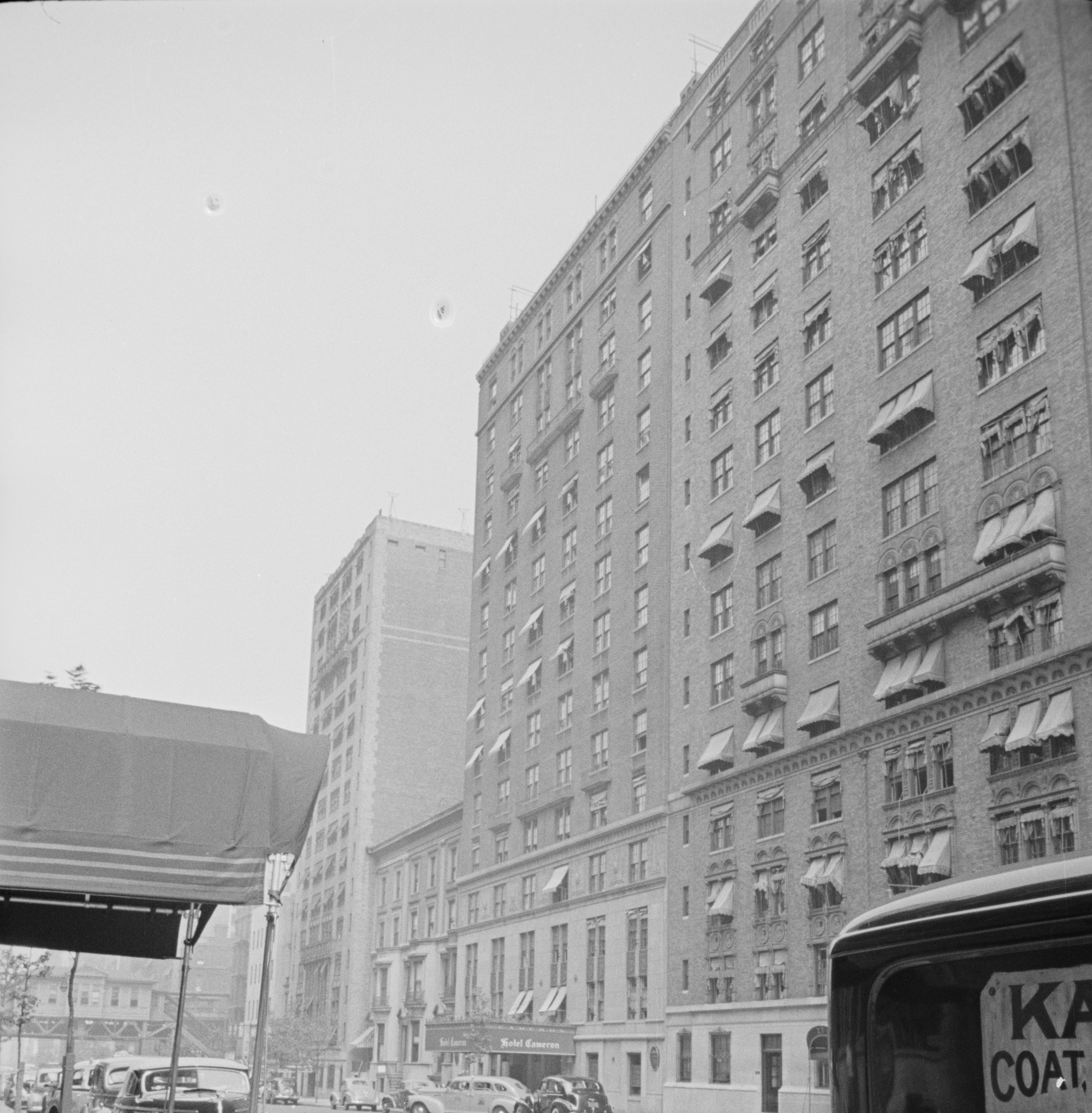 B&W NYC Tax Photo of West 86th Street