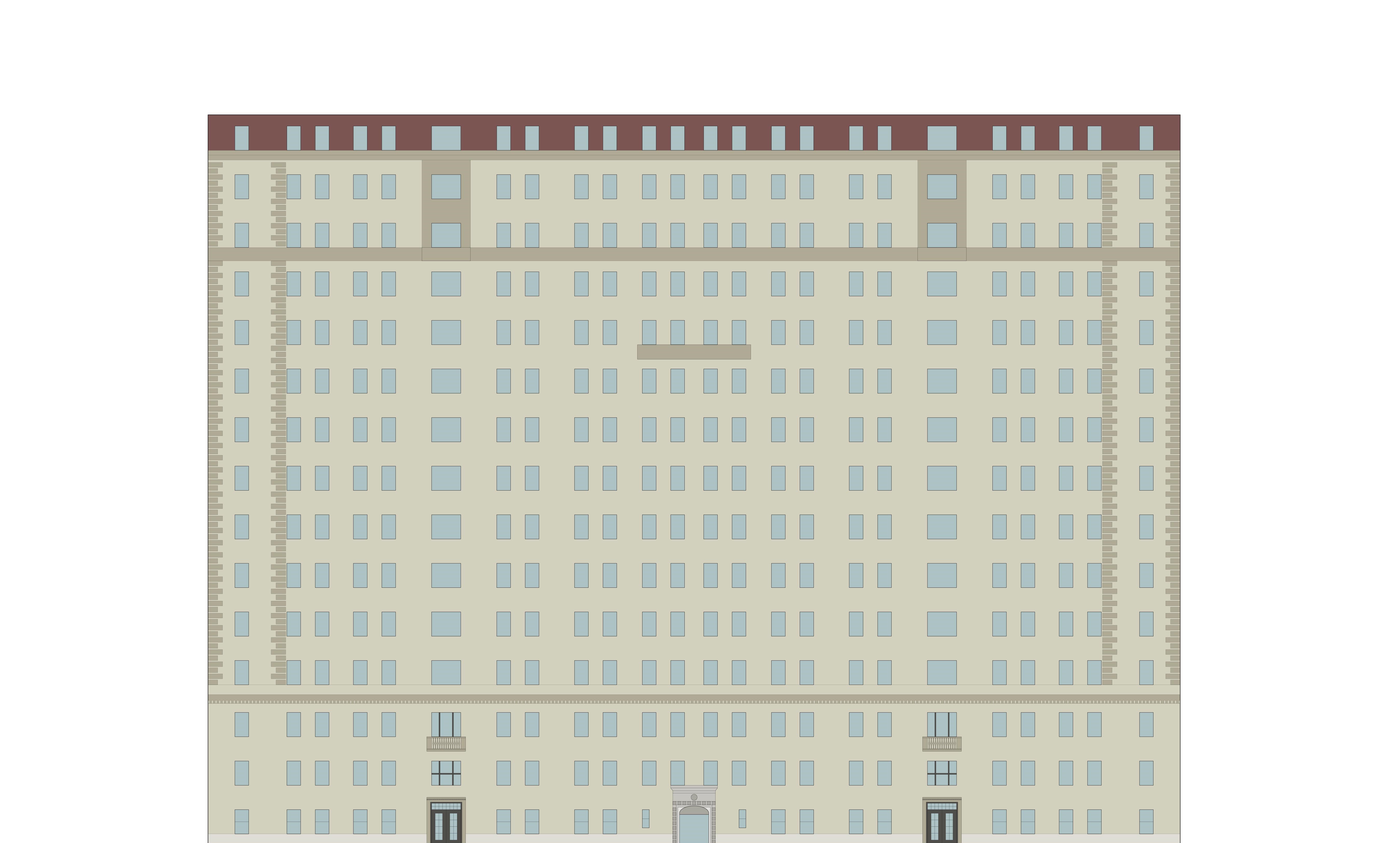 Elevation of 262 Central Park West