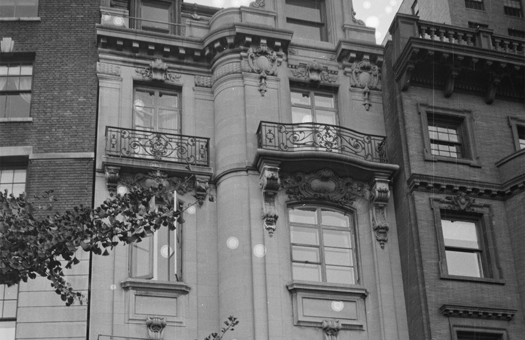 B&W NYC Tax Photo of 294 Riverside Drive from west.