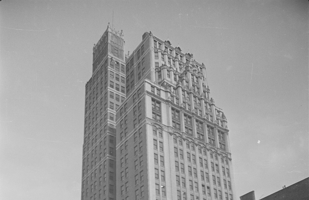 B&W NYC Tax Photo of 307-309 West 59th Street from south west via NYC Municipal Archives