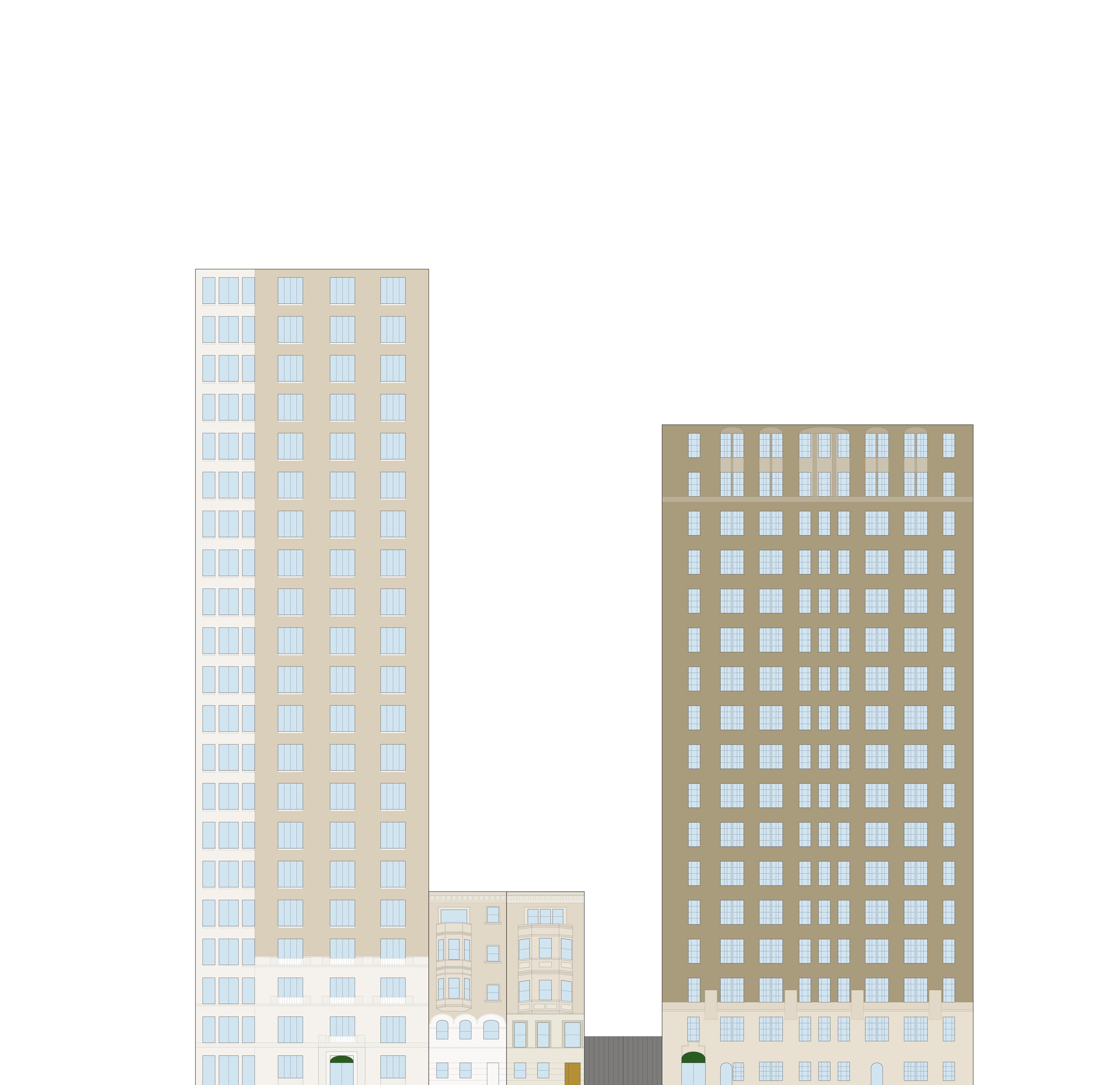 Elevation of 211 Central Park West