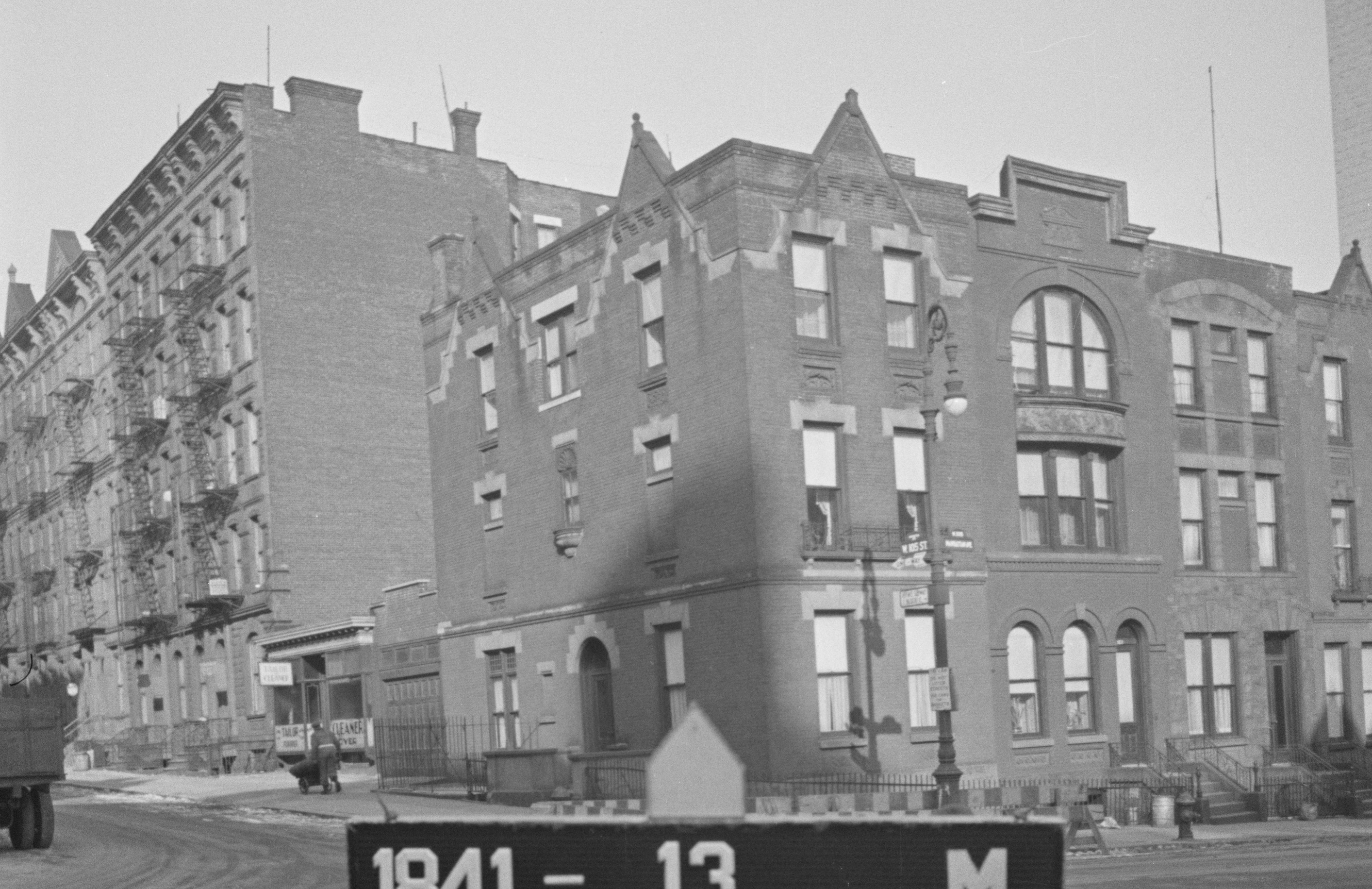 B&W Tax Photo of 51 West 105th St, Courtesy of NYC Municipal Archives