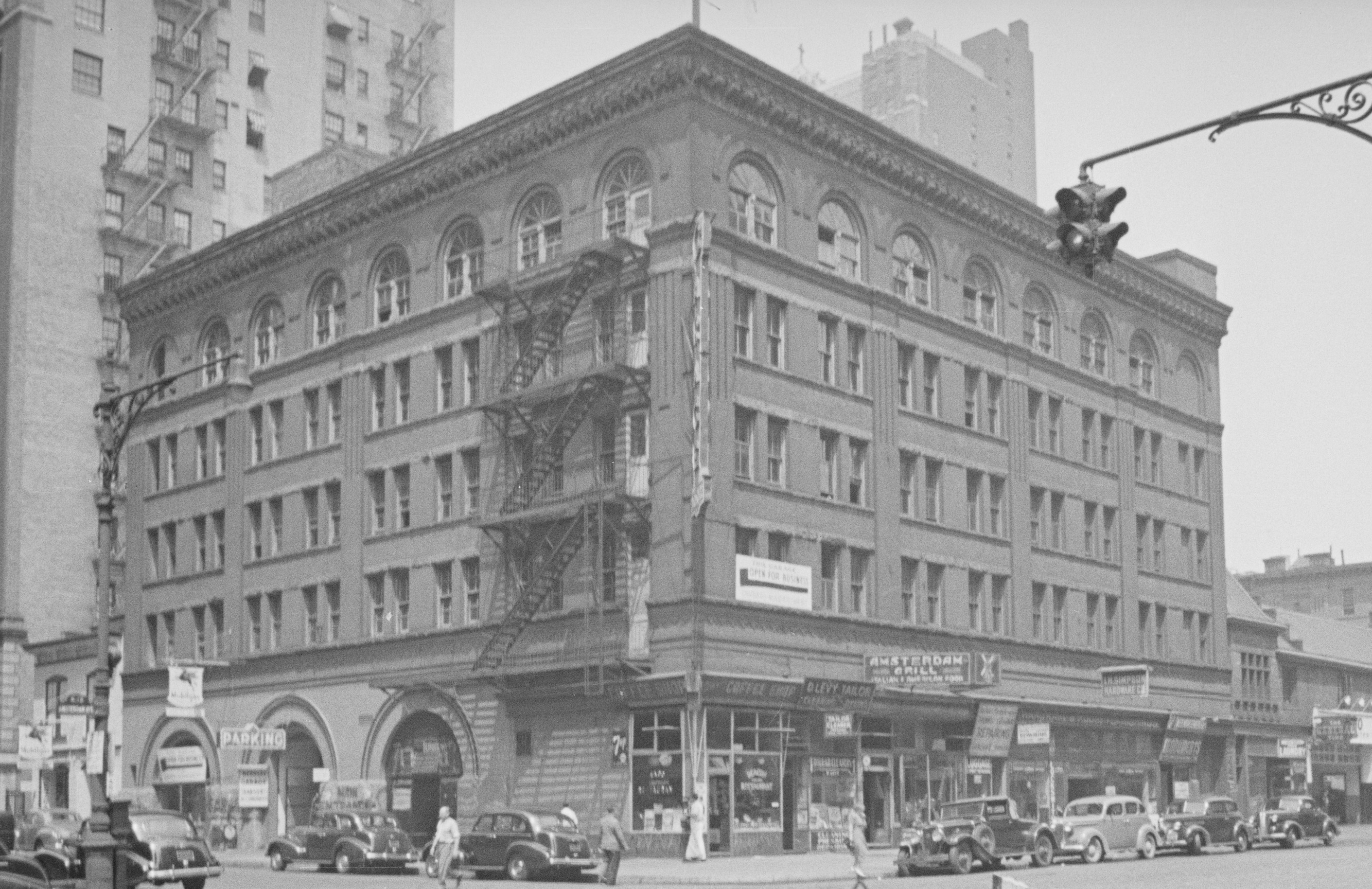 B&W Tax photo of 318-330 Amsterdam Ave. Image courtesy of NYC Municipal Archives.