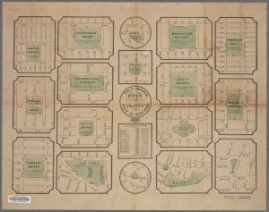 1852 Color Public squares, parks, and places in the City of New York