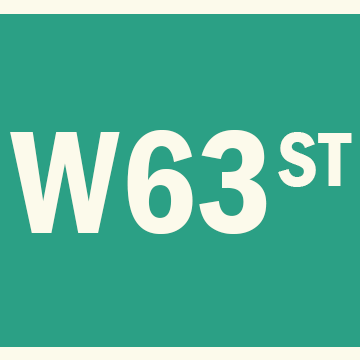 Graphic Logo for West 63rd Street